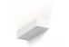 Applique Murale Rectangulaire en Plâtre Rendl Light Studio Wim Blanc