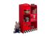 Armoire en bois rouge thème course automobile armoire enfant vipack