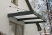 Auvent de porte aluminium Sophia XL 2000 verre opale