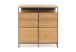 Buffet de salon en bois de chêne et métal Modulo