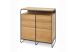 Buffet industriel en bois de chêne et métal