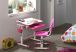Bureau Enfant en Métal, Plastique et Bois Comfortline Rose
