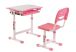 Bureau Enfant en Métal, Plastique et Bois Comfortline 201 Rose