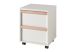 Caisson de bureau en bois massif avec roulettes