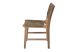Chaise de cuisine en bois de teck massif et fibre tressée