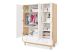 armoire en bois avec étagères et tiroirs pour enfants