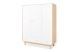 Armoire en bois pour enfant et pour bébé avec portes blanches