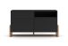 Commode en bois noir