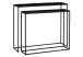 Console gigogne en métal Palma - 100 x 30 x 85 cm / 90 x 25 x 75 cm