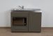Cuisinette en acier et inox Moka 120 cm plaques induction Stengel