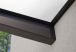 Zoom sur la structure de l'auvent de porte en aluminium