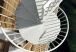 Détail escalier colimaçon extérieur en métal galvanisé 120 cm