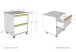 Dimensions caisson de bureau 2 tiroirs 