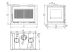 Dimensions insert à bois d’angle double combustion 12,6 kW IT-172 I FM Calefaccion