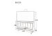 dimensions insert cheminée bois BV 120 Focgrup