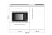 schéma dimensions kitchenette mpmos120