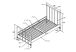 dimensions et plan du lit simple Bronxx