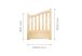 Dimensions du portillon en bois Solid Ghent