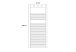 Dimensions Radiateur Électrique Zeta Comodo 50 x 120 cm
