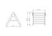 Dimensions triangle en bois