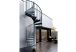 Escalier colimaçon extérieur en métal galvanisé 120 cm