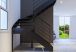escalier demi tournant sur mesure limons et marches acier