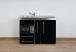 Cuisine pour petits espaces 120 cm noire Stengel