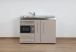 Mini-cuisine avec plaques, frigo et micro-ondes