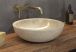 Lavabo en pierre véritable crème