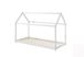 Lit en Bois de Pin Cabane Blanc