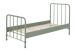 lit pour enfant ou adolescent en métal avec lattes incluses vert olive