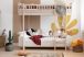 Lit superposé en bois 205 x 106 x 185 cm  pour chambre d'enfants