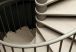 marches en bois escalier colimaçon en métal D'Opera