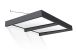 Marquise de porte aluminium Sophia XL 2000 verre opale