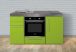 Cuisine compacte en métal vert pomme pour petits espaces 150 x 60 cm