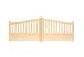 Portail 2 vantaux en bois brut