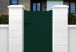 Portillon plein en aluminium vert