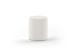 Pouf rond en polyester bouclé Vipack blanc