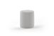Pouf rond en polyester bouclé Vipack gris