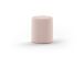 Pouf rond en polyester bouclé Vipack rose