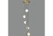 Luminaire 5 globes en verre opale 