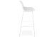 Tabouret Haut Kokoon Design Escal Blanc Vue de Profil