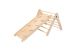 Triangle d'activité avec  mur d'escalade en bois