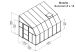 dimensions de véranda Sunroom 8 x 12 Palram blanche