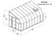 dimensions de véranda Sunroom 8 x 16 Palram blanche