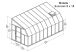 dimensions de véranda Sunroom 8 x 18 Palram blanche