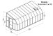 dimensions de véranda Sunroom 8 x 20 Palram blanche
