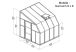 dimensions de véranda Sunroom 8 x 8 Palram blanche