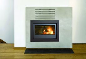 Insert à Bois Encastré avec Cadre en Acier 9 – 14 kW C-290 44 x 89,6 x 54,5 cm