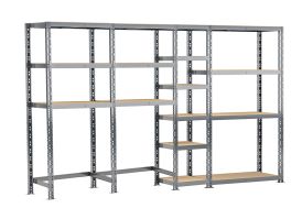 Etagère de buanderie en Acier avec 4 Étagères 290 x 192 cm époxy altona modulo storage systeme extension